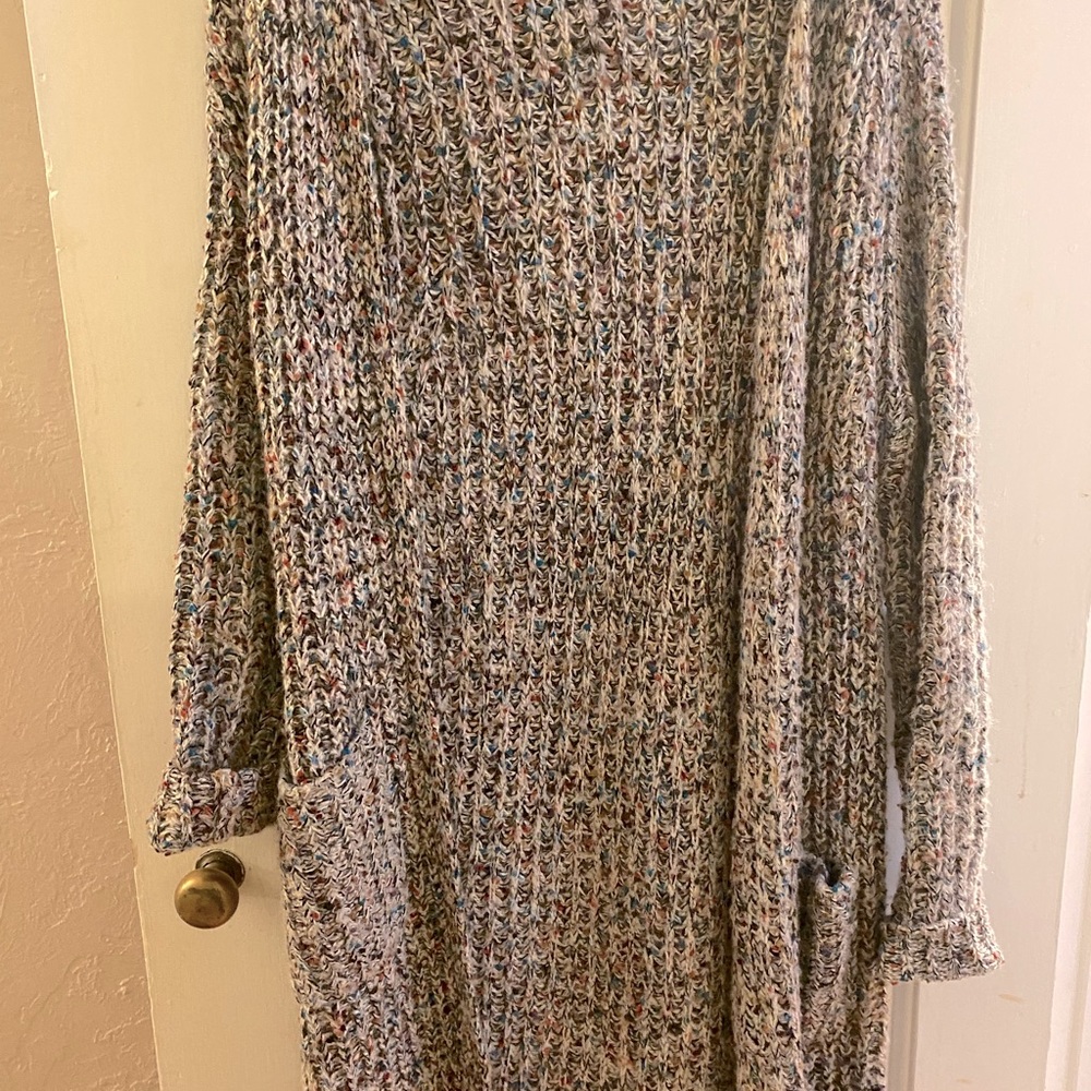 Longline knit cardigan